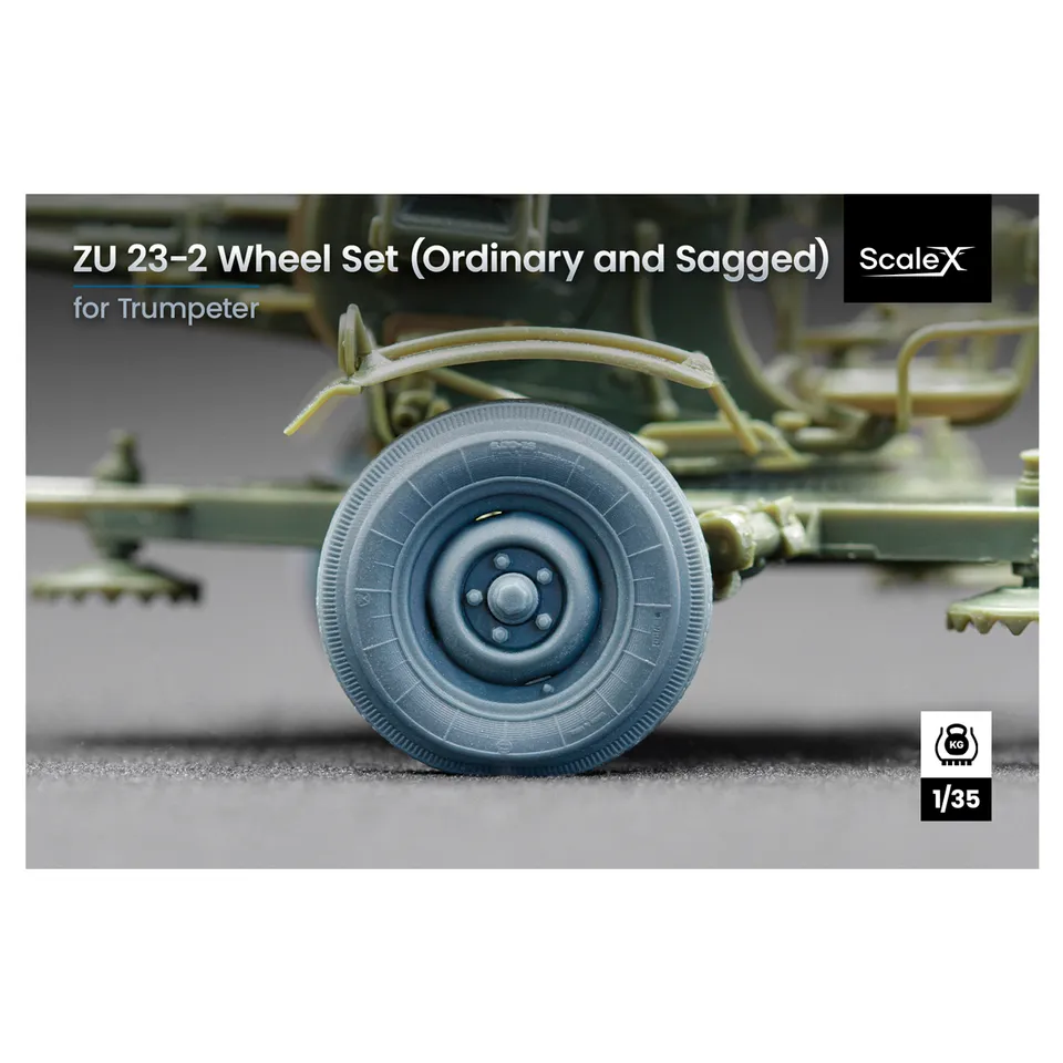 ak-interactive-zu-23-2-ordinary-and-sagged-wheel-set-1-35-set-ruote-per-zu-23-2 image 1