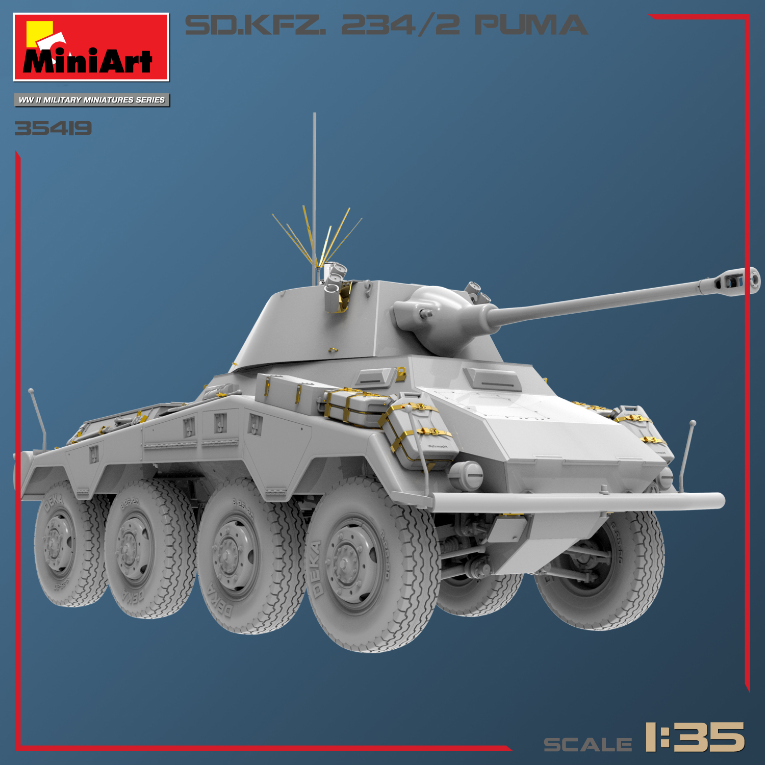 ak-interactive-1-35-sd-kfz-234-2-puma-kit-auto-blindata-in-scala-1-35-da-montare image 4