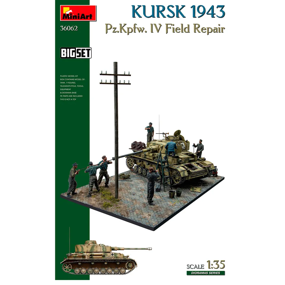 ak-interactive-1-35-kursk-1943-pz-kpfw-iv-field-repair-big-set image 1