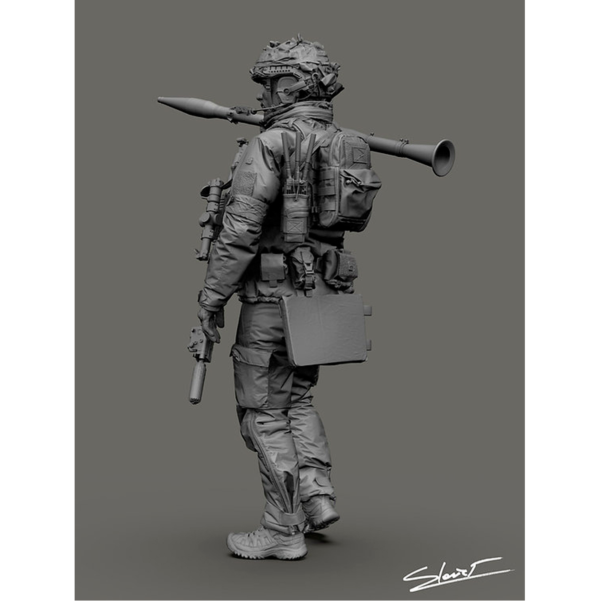 ak-interactive-ukrainian-soldier-10-scala-1-16-figura-in-resina-da-collezione image 5