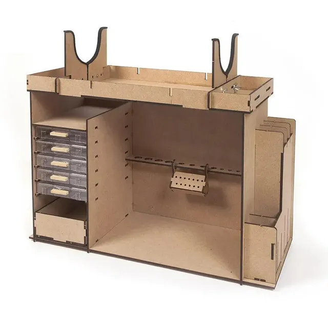 occre-officina-mobile-organizer-kit-in-legno-con-cassetti-per-modellismo image 1