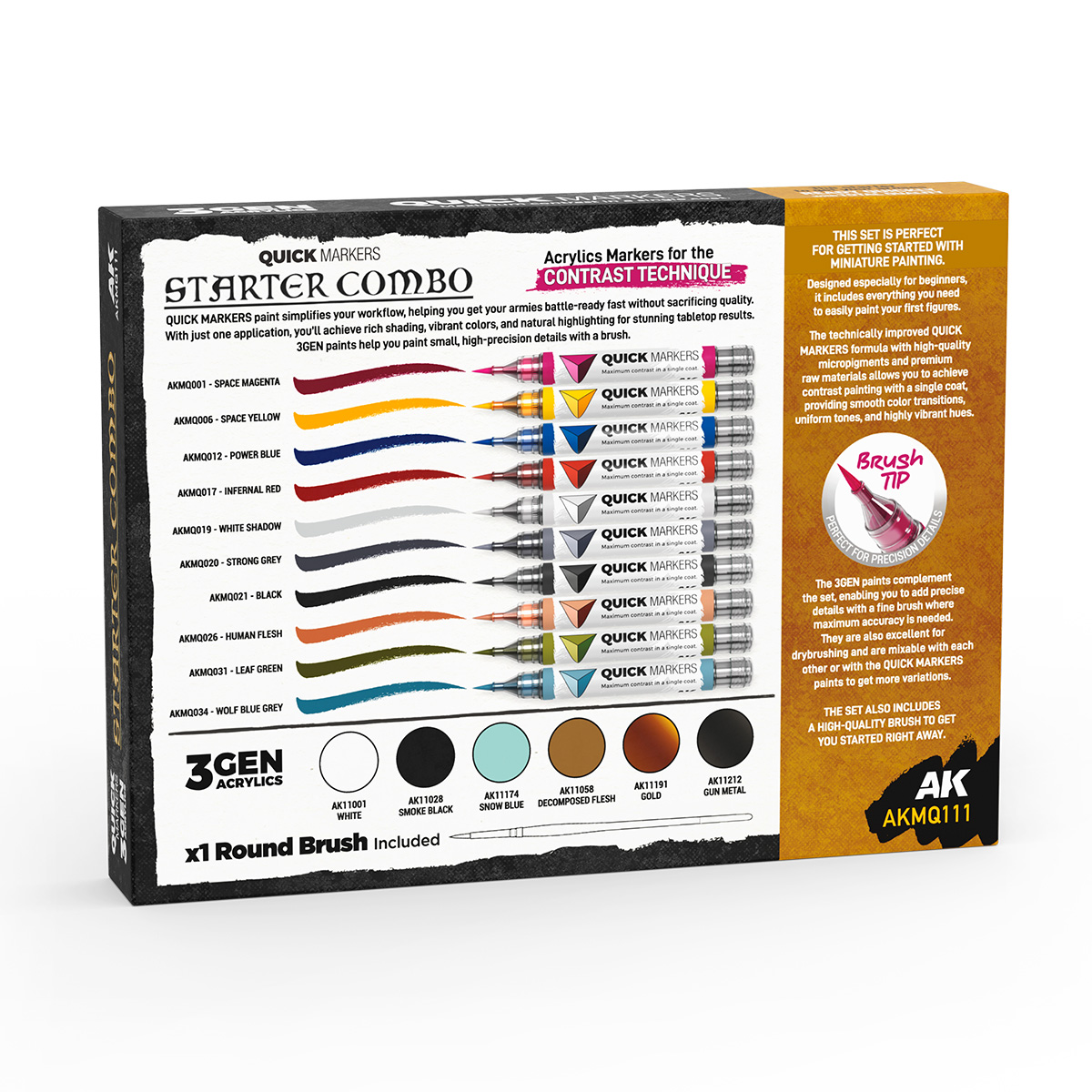 ak-interactive-starter-combo-quick-marker-3gen-pennello-omaggio image 3