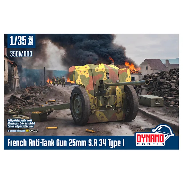 ak-interactive-1-35-french-anti-tank-gun-25mm-s-a-34-type-i-standard-version image 1