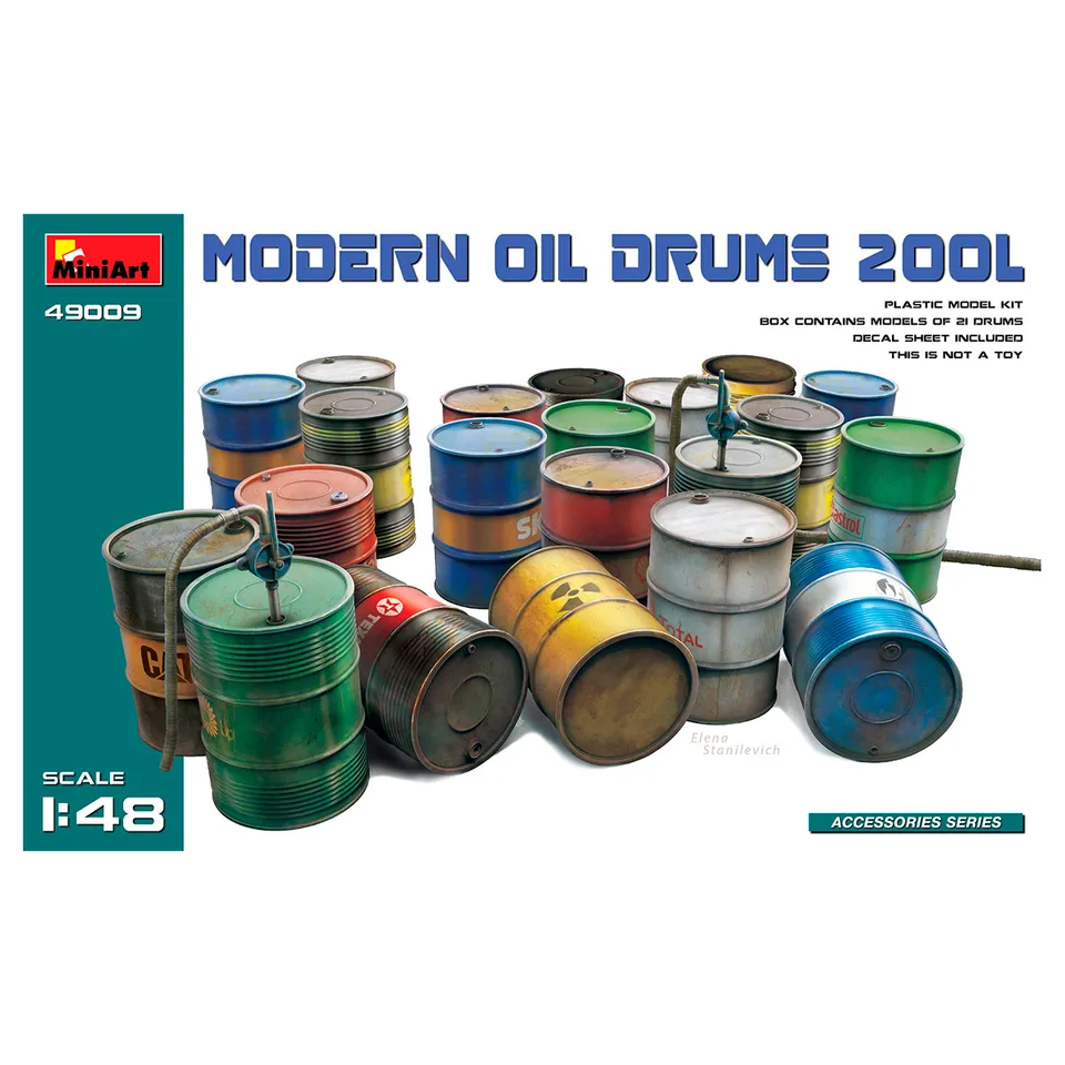 ak-interactive-1-48-modern-oil-drums-200l-set-di-fusti-moderni image 1