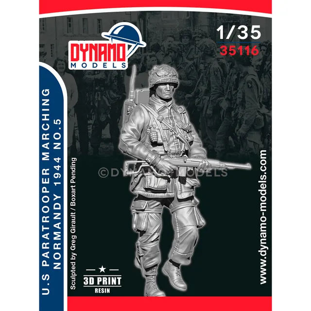 ak-interactive-1-35-u-s-paratrooper-radio-marching-normandy-1944-no-5-figura-in- image 1