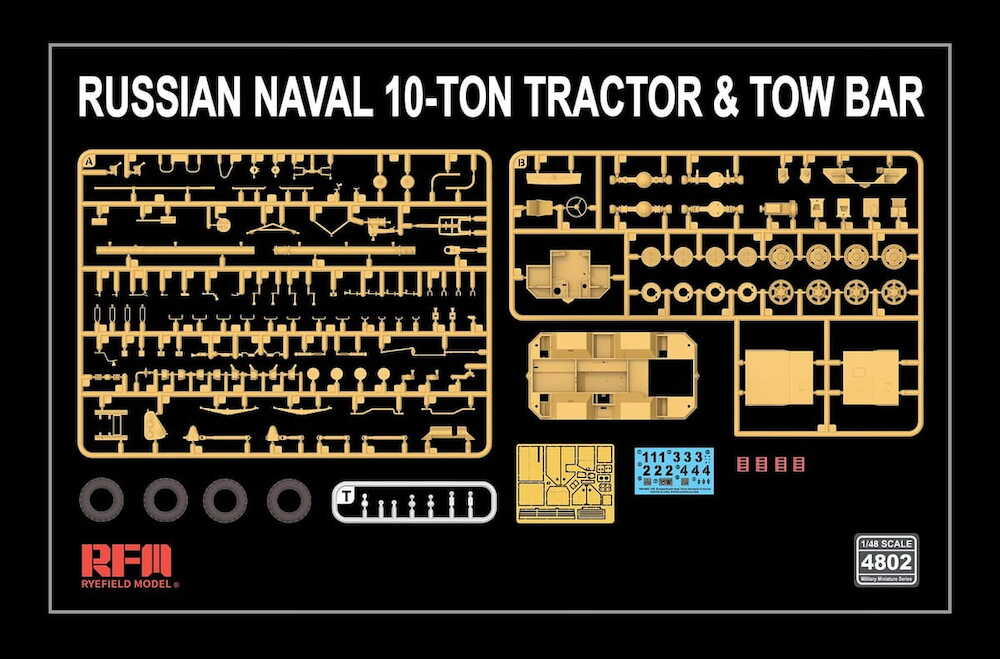 ak-interactive-russian-naval-10-ton-tractor-and-tow-bar-1-48-trattore-navale-con image 2