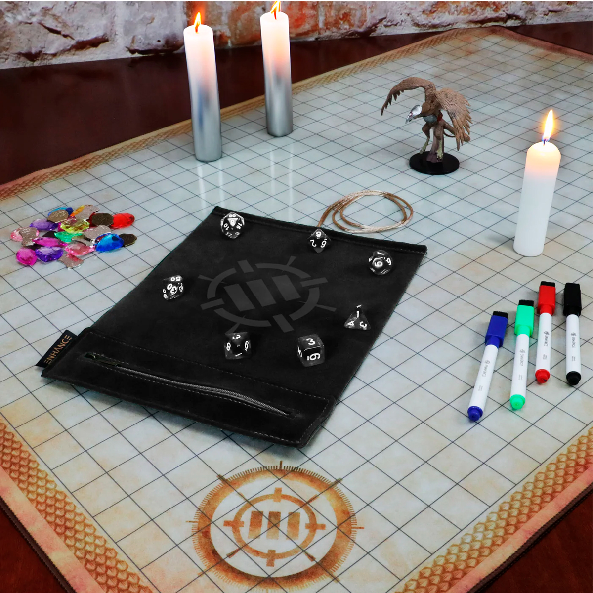 ak-interactive-enhance-roll-on-a-scroll-tappeto-per-dadi-con-set-7-dadi-in-acril image 6