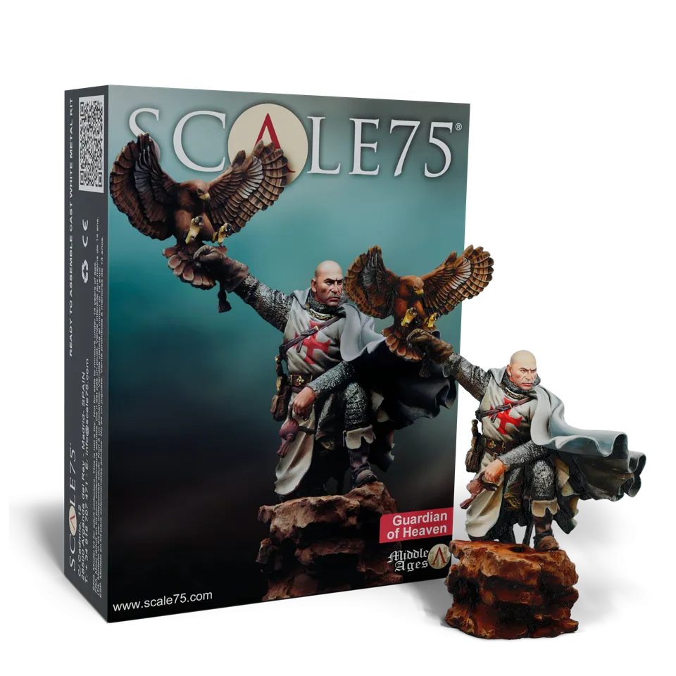 scale75-guardian-of-heaven-figura-75mm-in-metallo-bianco-e-resina-da-montare-e-d image 1