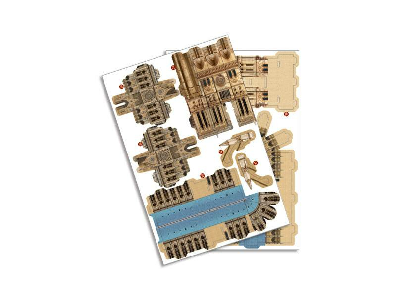 ak-interactive-mini-puzzle-3d-notre-dame-de-paris-modellino-da-costruire image 5