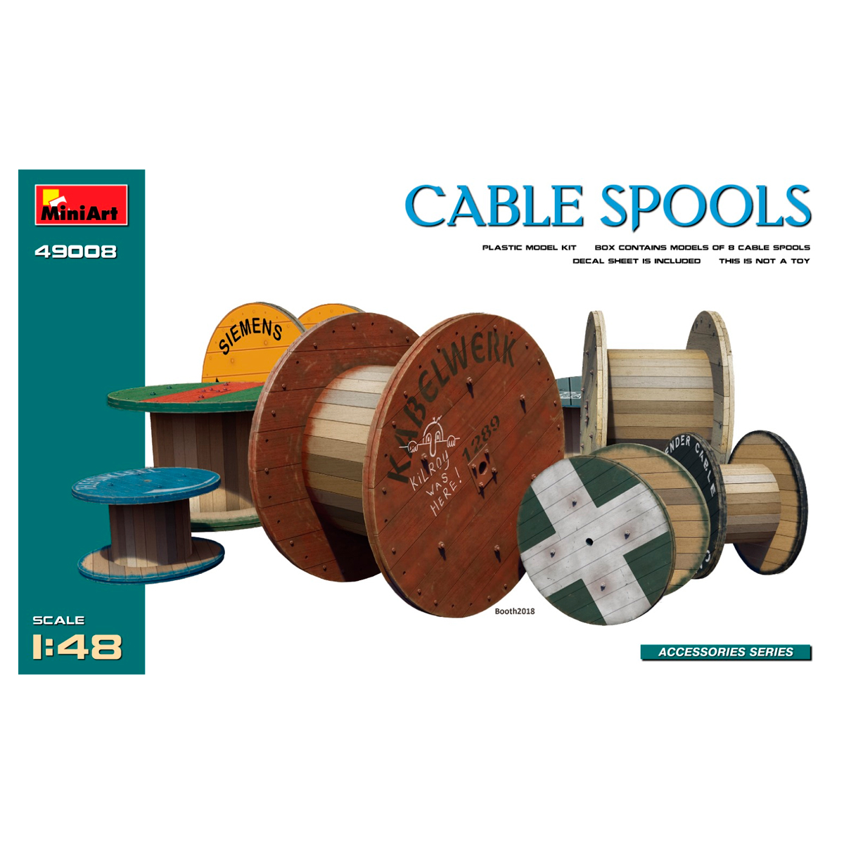 ak-interactive-1-48-cable-spools-rocchetti-di-cavo-per-modellismo image 1