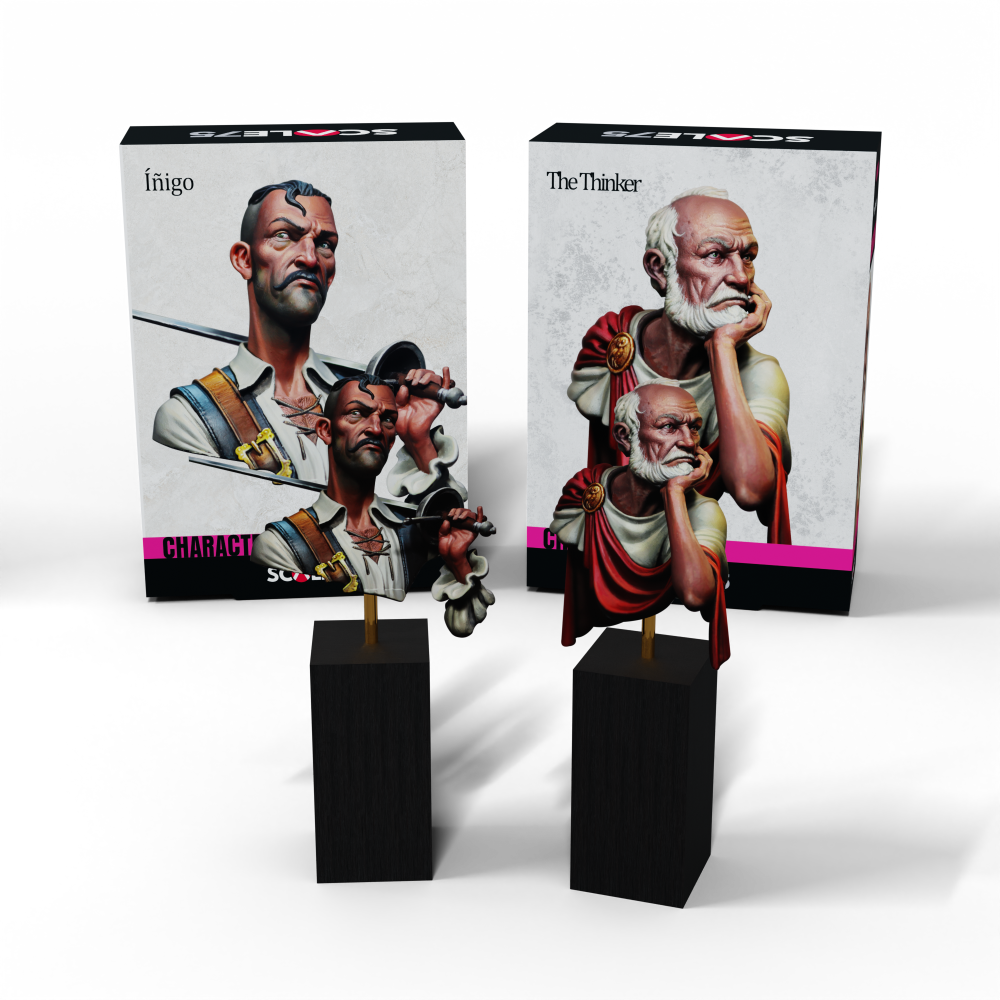 scale75-pack-characters-2-figure-fantasy-in-resina-scha-001-e-scha-002-linea-fan image 1