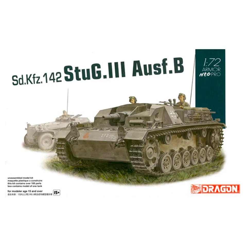 ak-interactive-sd-kfz-142-stug-iii-ausf-b-1-72-kit-corazzato-tedesco-da-costruir image 1