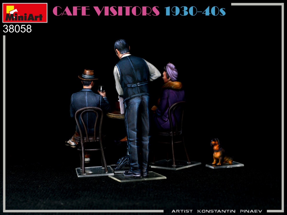 ak-interactive-1-35-cafe-visitors-1930-40s-set-di-figure-in-scala-per-modellismo image 4
