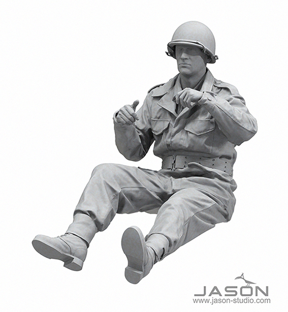ak-interactive-1-16-u-s-m8-greyhound-driver-figure-figura-autista-per-modellismo image 2