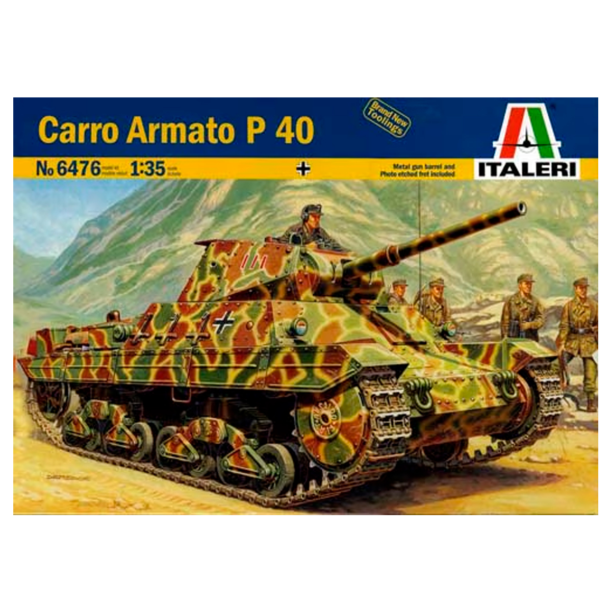 ak-interactive-carro-armato-p40-scala-1-35-kit-carro-italiano-wwii image 1