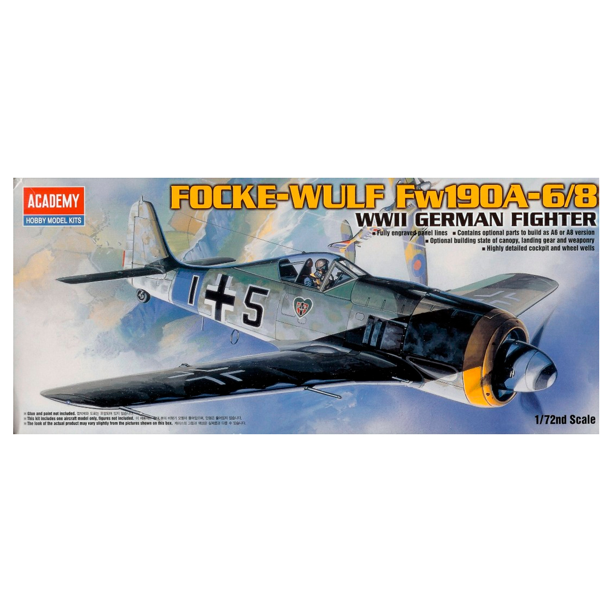ak-interactive-1-72-focke-wulf-fw-190a-6-8-kit-aereo-modellismo image 1