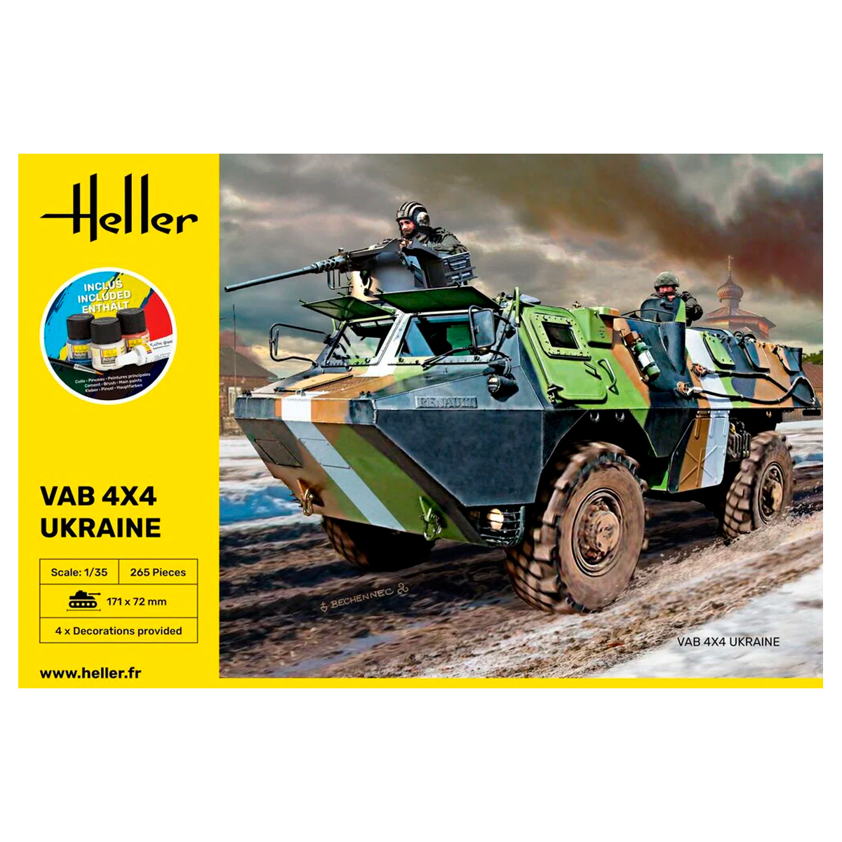 ak-interactive-starter-set-vab-4x4-ukraine-1-35-kit-modello-militare image 1