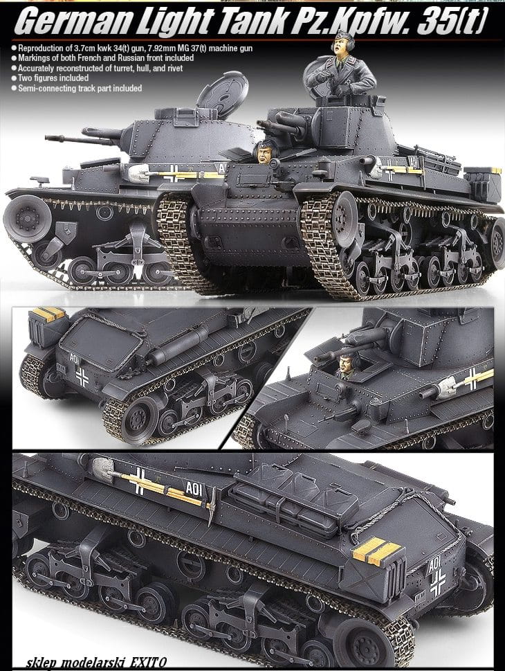 ak-interactive-german-light-tank-pz-kpfw-35-t-1-35 image 2