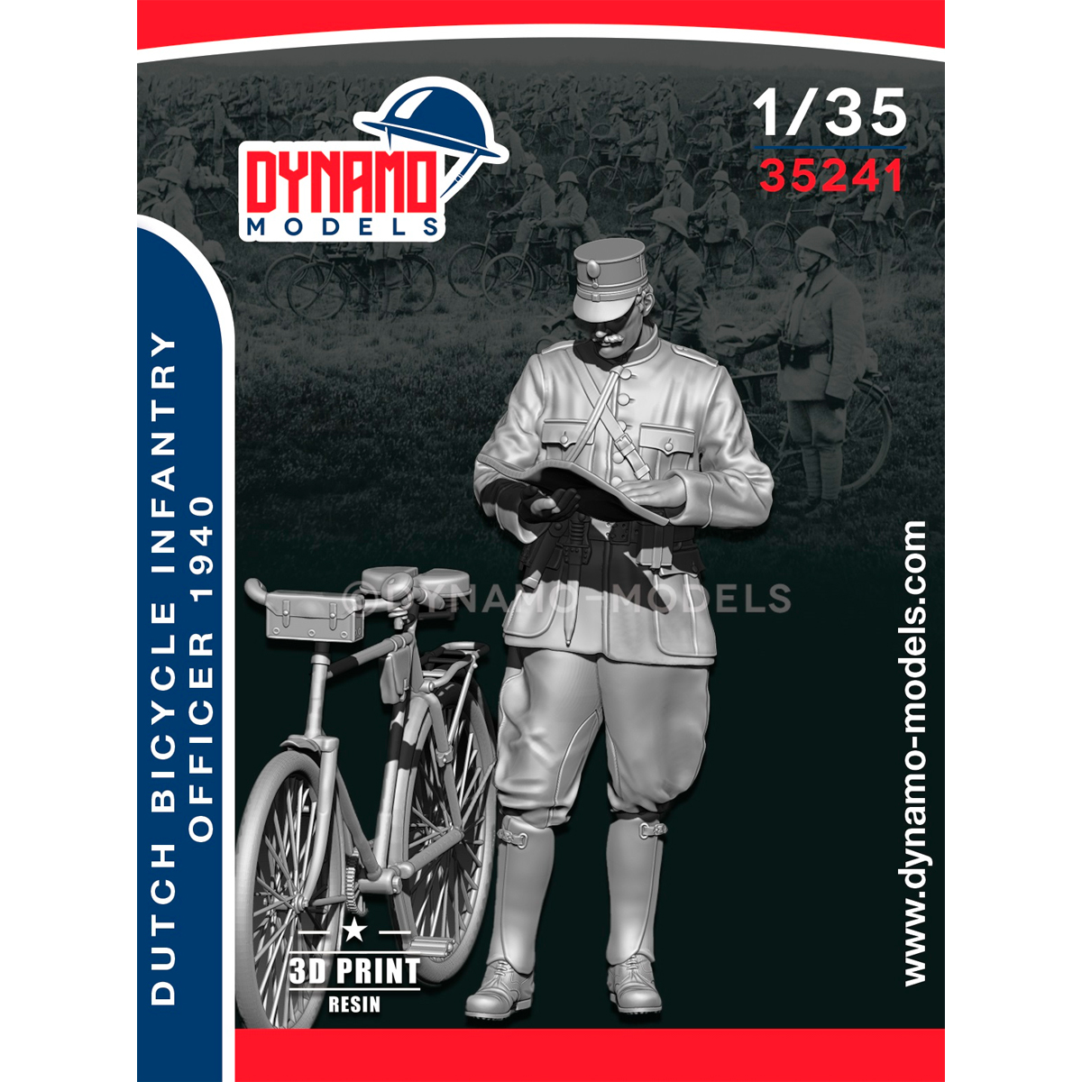 ak-interactive-1-35-ufficiale-in-bicicletta-olandese-1940-con-bicicletta image 1