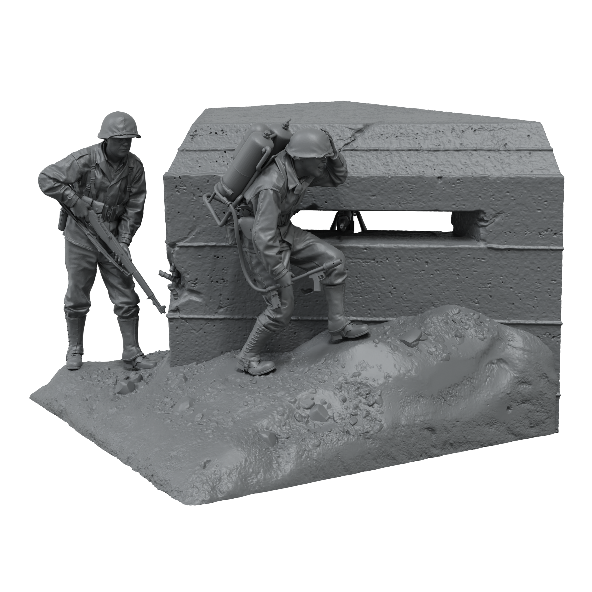scale75-warfront-bunker-run-the-pacific-1944-1945-figura-resina-1-35 image 2