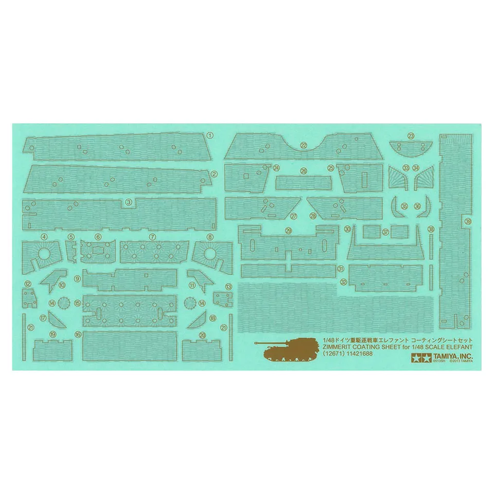 ak-interactive-1-48-elefant-zim-sheet-foglio-zimmerit-per-modellismo image 1