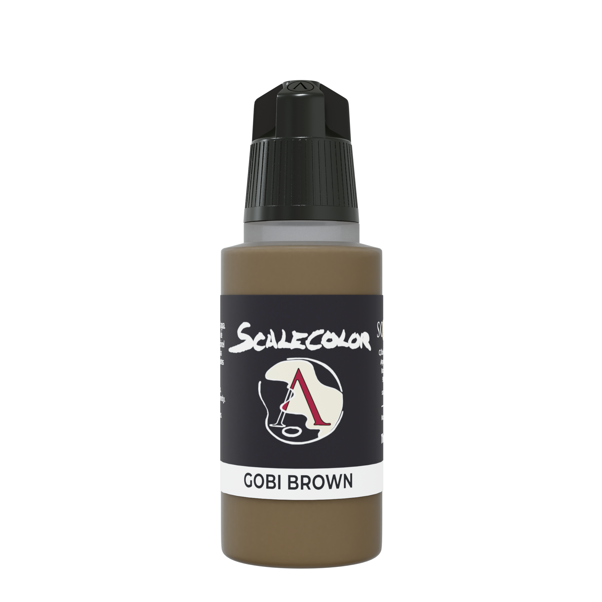 scale75-scalecolor-gobi-brown-17ml-marrone-super-opaco-pennello-aerografo image 1