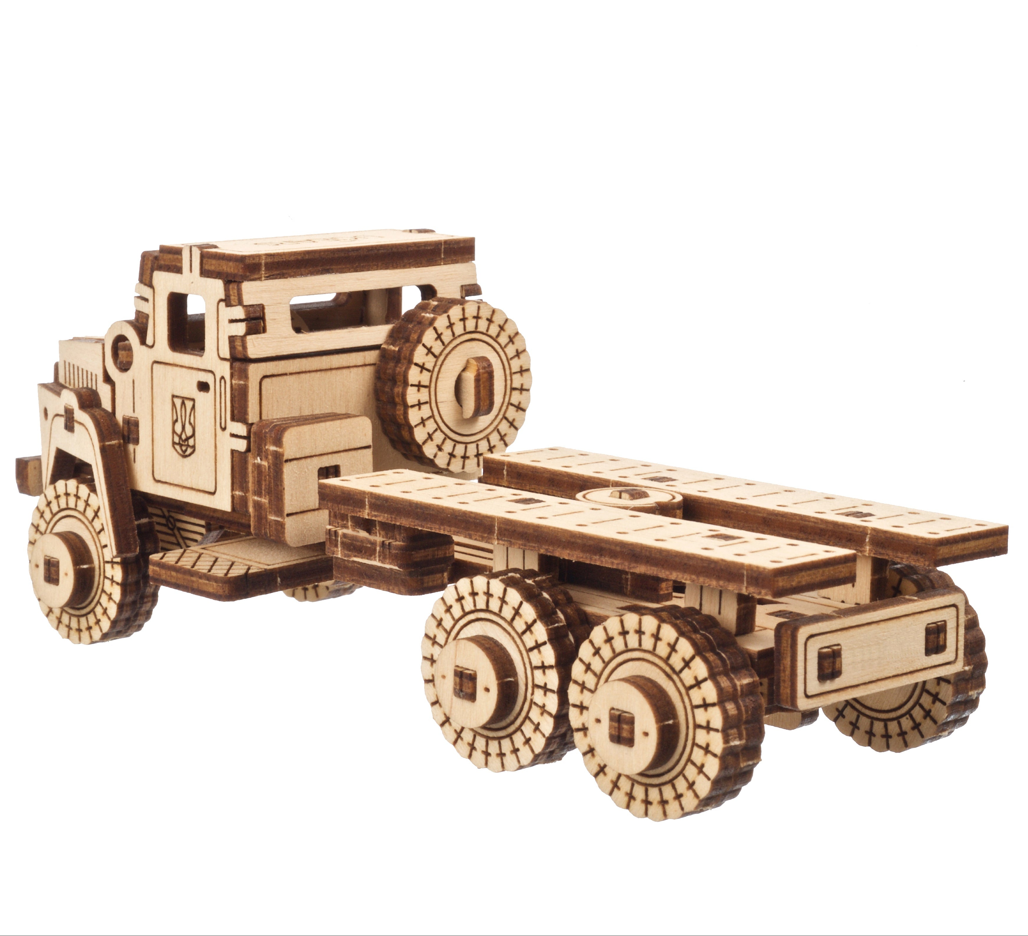ugears-military-truck-kit-di-modellismo-in-legno-camion-militare-a-tre-assi image 3