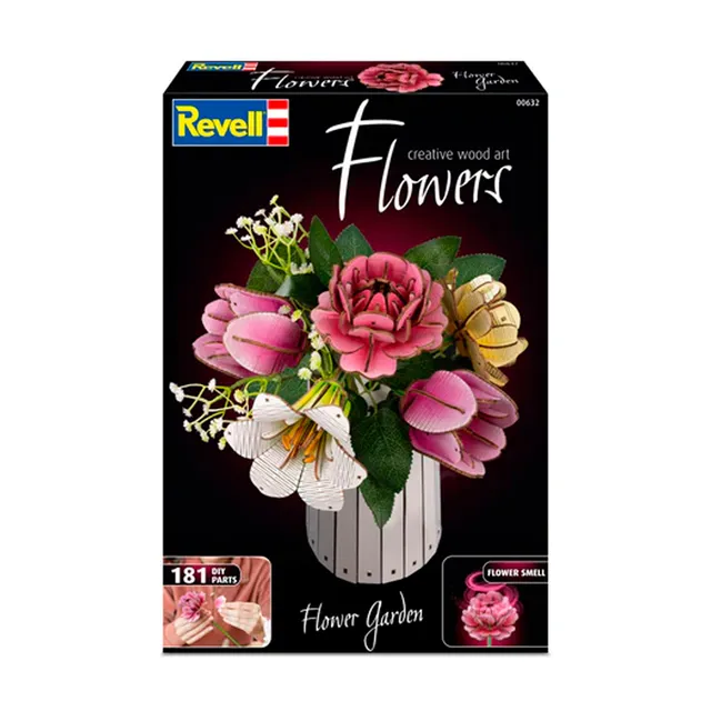 bricks-creative-wood-art-flower-garden image 1