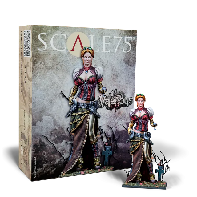 scale75-steam-wars-lady-valerious-figura-in-resina-75mm-da-montare-e-dipingere image 1
