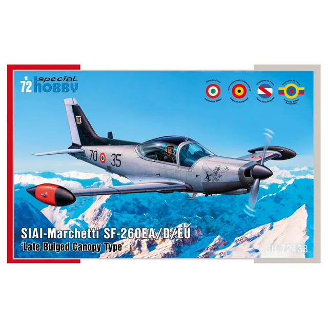 ak-interactive-siai-marchetti-sf-260ea-late-bulged-canopy-1-72-kit-aereo image 1