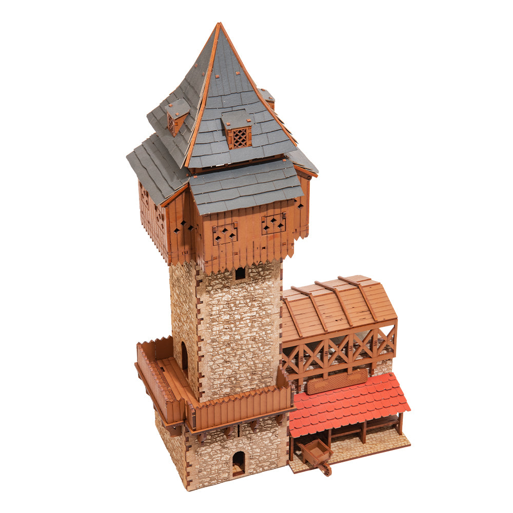 ak-interactive-the-eyrie-torre-di-guardia-medievale-28mm-castello-modellismo image 3