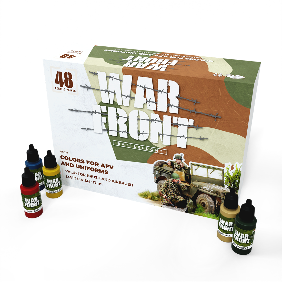 scale75-warfront-battlefront-set-colori-acrilici-per-soldati-e-veicoli-militari image 1
