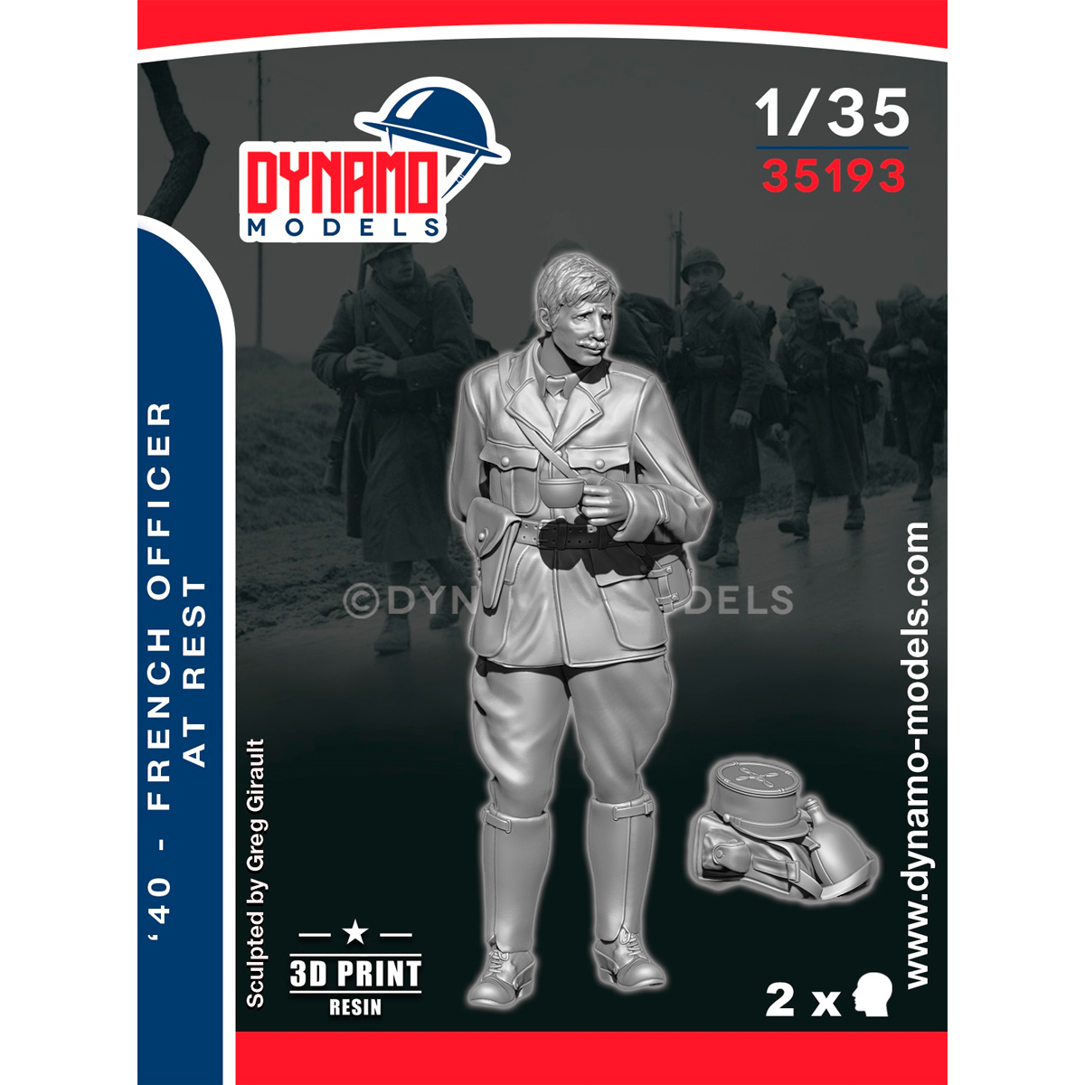 ak-interactive-1-35-french-40-officer-at-rest-figura-modellismo-ufficiale-france image 1