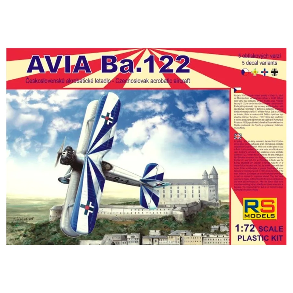 ak-interactive-avia-ba-122-1-72-kit-modellismo-aereo-acrobatico-cecoslovacco image 1