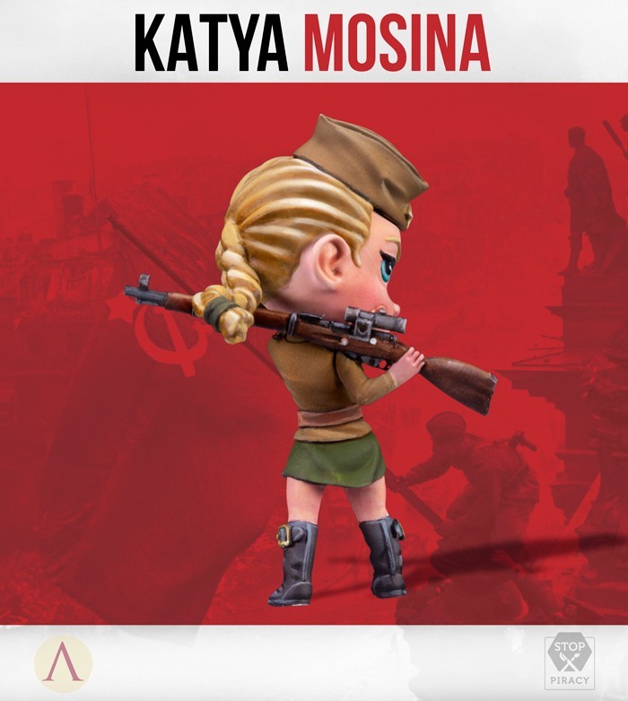 scale75-the-smog-riders-wwii-katya-mosina-miniatura-35-mm-in-resina image 4