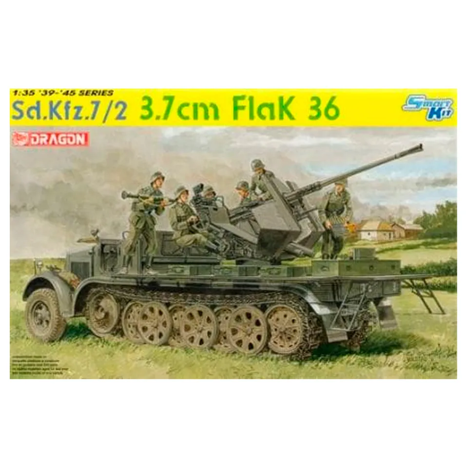 ak-interactive-1-35-sd-kfz-7-2-con-3-7-cm-flak-36-kit-modellismo-militare image 1