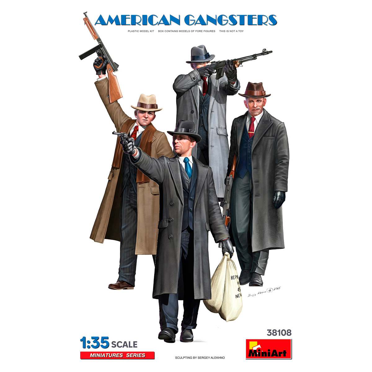 ak-interactive-1-35-american-gangsters-set-figure-da-costruire image 1
