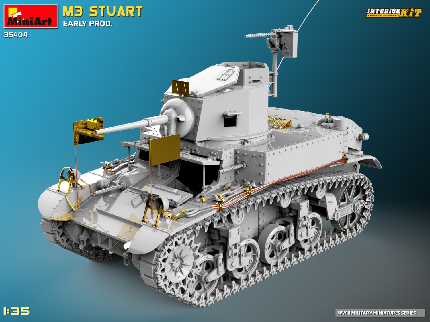 ak-interactive-1-35-m3-stuart-early-prod-interior-kit-kit-modellismo image 2