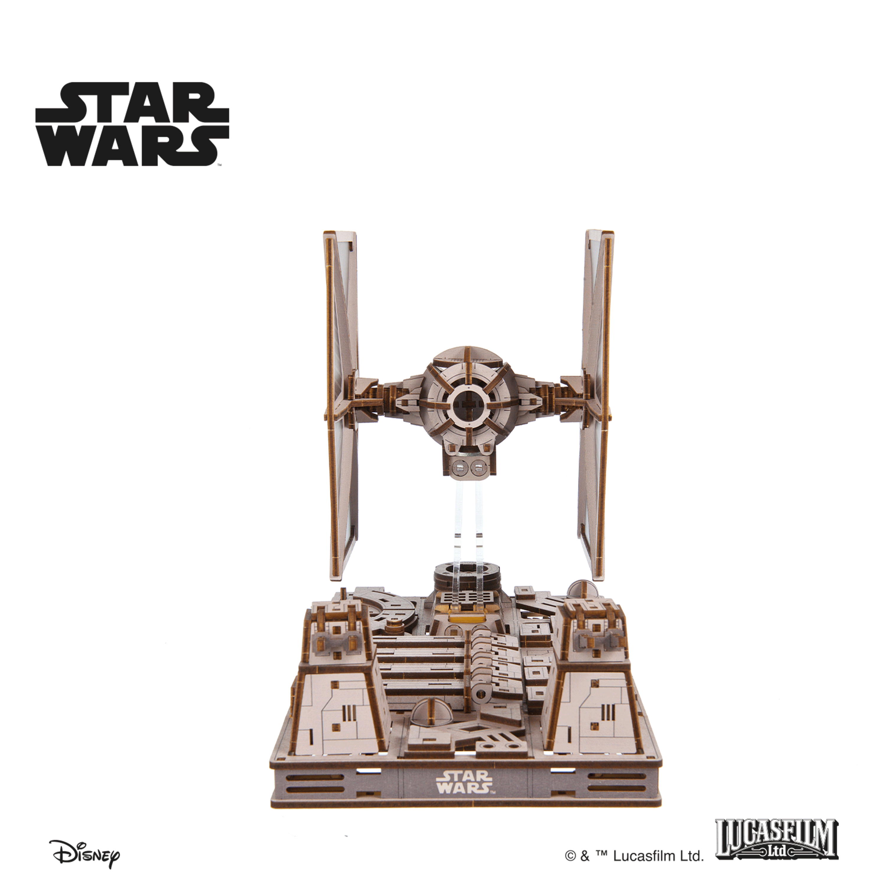 ugears-tie-fighter-star-wars-kit-modellismo-legno-meccanico image 3