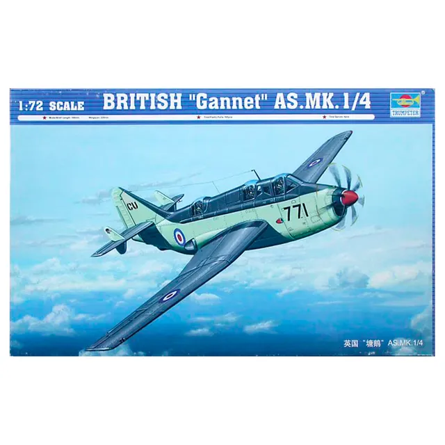 ak-interactive-british-gannet-as-mk-1-4-1-72-kit-aereo-in-scala-1-72 image 1