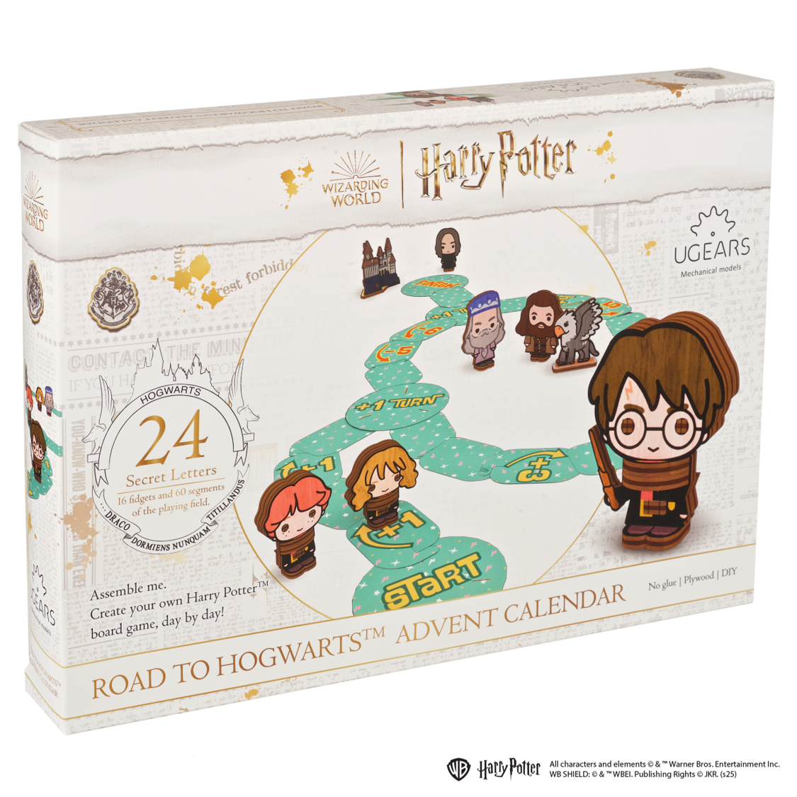 ugears-road-to-hogwarts-advent-calendar-kit-modellismo-gioco-da-tavolo-harry-pot image 1