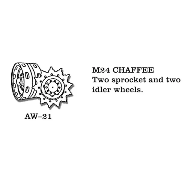 ak-interactive-1-35-metal-wheels-m24-chaffee-ruote-in-metallo image 1