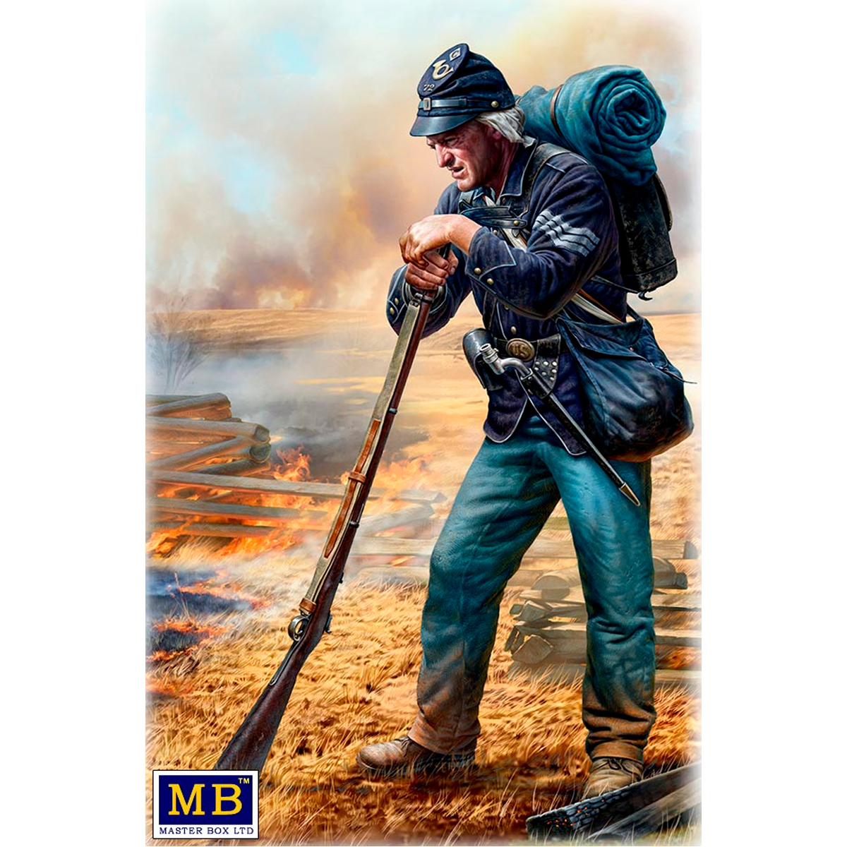 ak-interactive-a-quick-rest-sergente-fanteria-union-army-1-35-serie-guerra-civil image 1