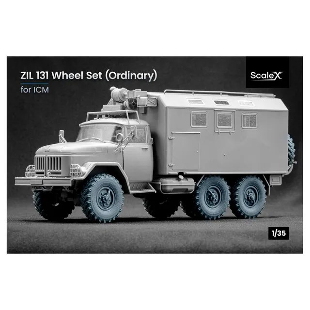 ak-interactive-zil-131-ordinary-wheel-set-for-icm-1-35-set-di-ruote-per-modellis image 1