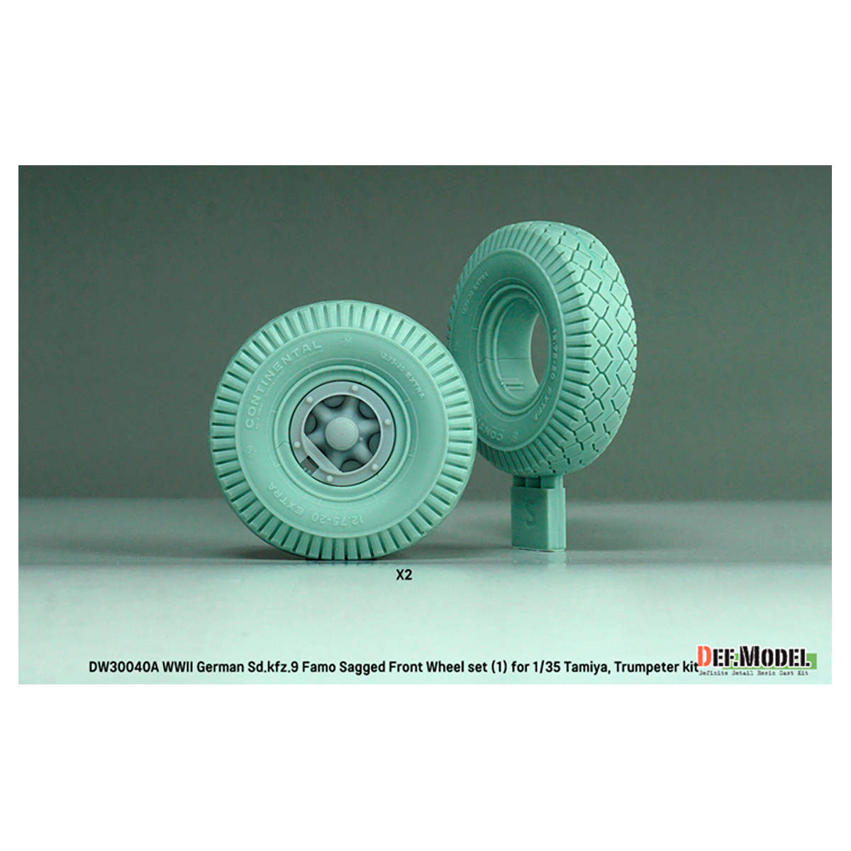 ak-interactive-german-sd-kfz-9-famo-sagged-front-wheel-set-per-tamiya-1-35 image 4