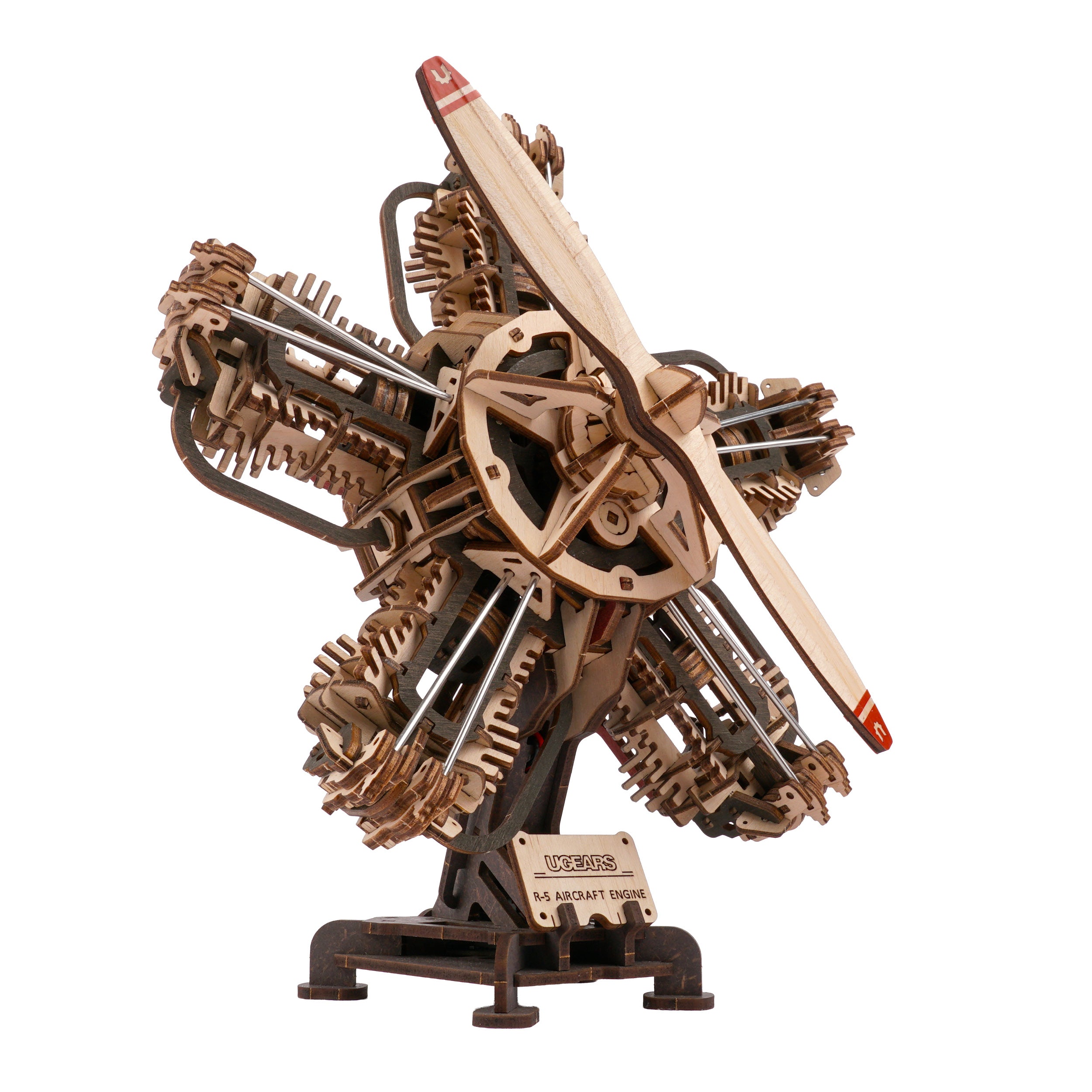 ugears-r-5-aircraft-engine-kit-modellismo-motore-radiale-5-cilindri image 3