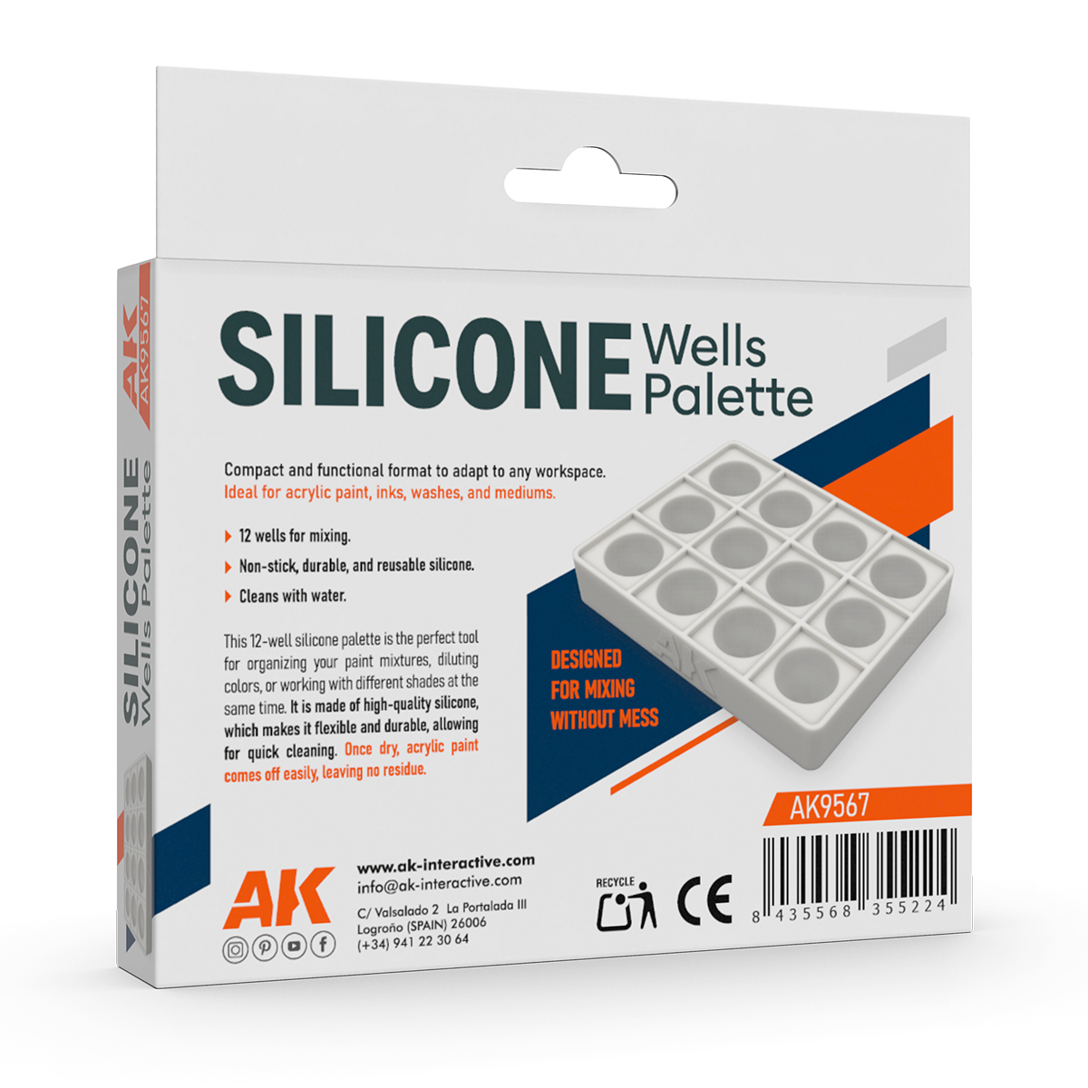 ak-interactive-paleta-de-silicona-con-pozos-tavolozza-in-silicone-con-pozzetti image 4