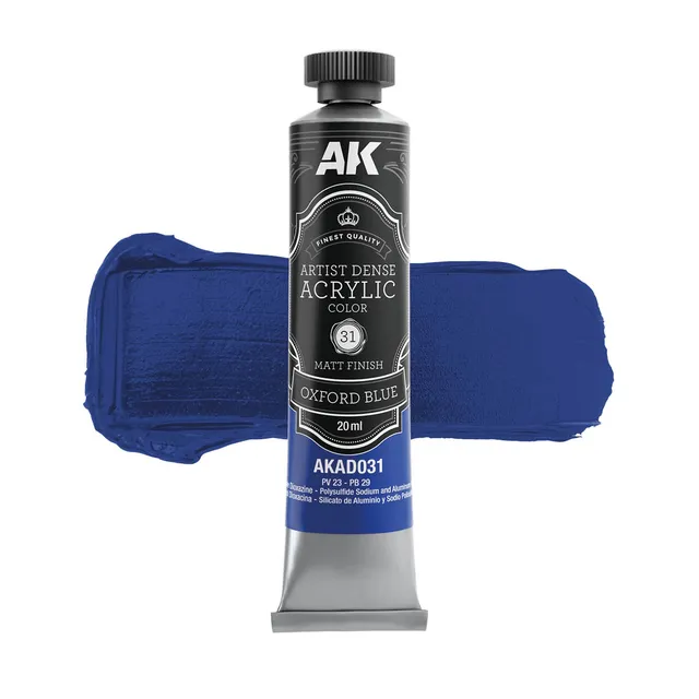 ak-interactive-blu-oxford-colore-acrilico-denso-artistico-per-modellismo image 1