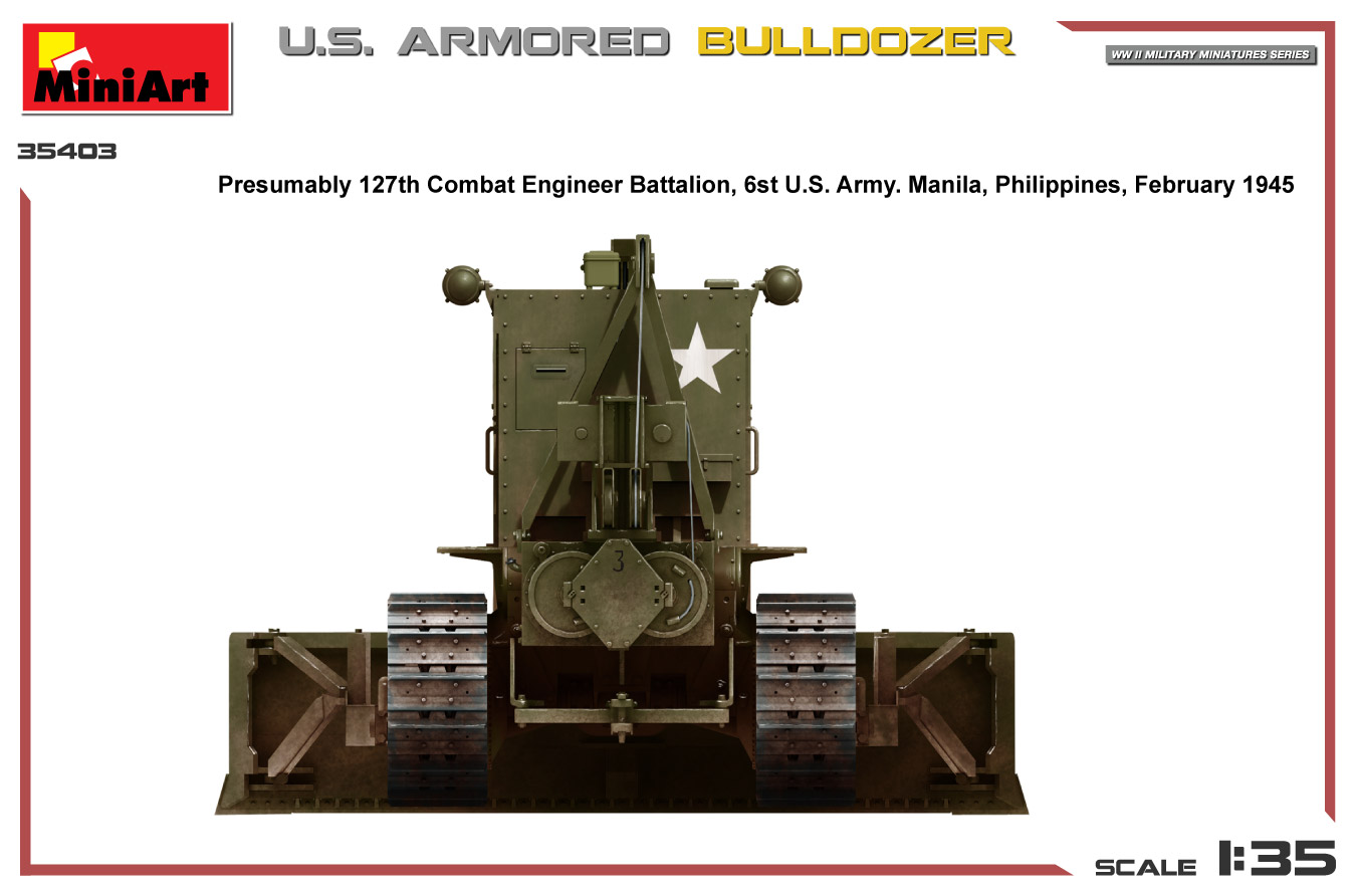 ak-interactive-1-35-u-s-armored-bulldozer-modello-da-costruire-e-dipingere image 8
