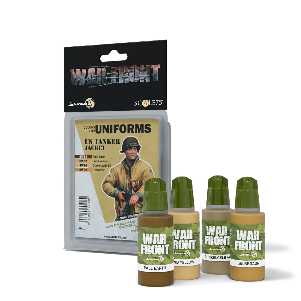 scale75-warfront-us-tanker-jacket-set-4-pitture-acriliche-opache-divise-wwii image 1